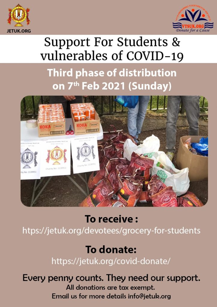 COVID19 - Donations in support of Students